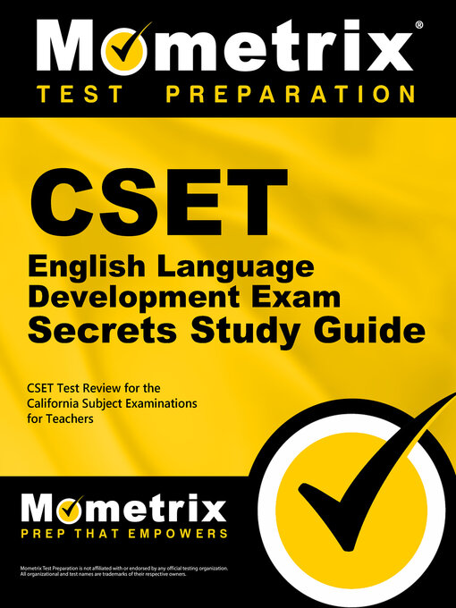 Title details for CSET English Language Development Exam Secrets Study Guide by CSET Exam Secrets Test Prep Staff - Available